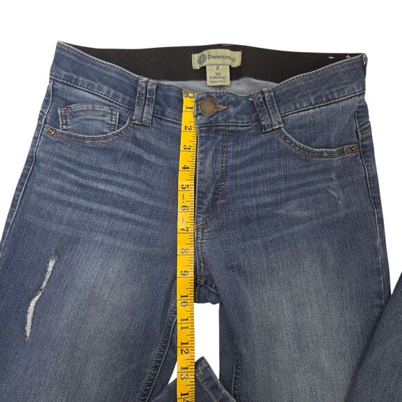 Democracy Jeans Size 8 Ab Technology Medium Rise Booty Lift Bootcut Distressed - Picture 10 of 13